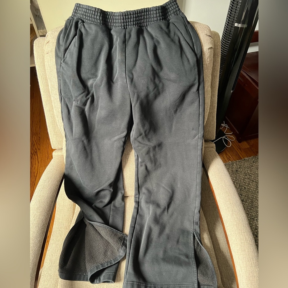 Pact XL women’s black side slit sweatpants